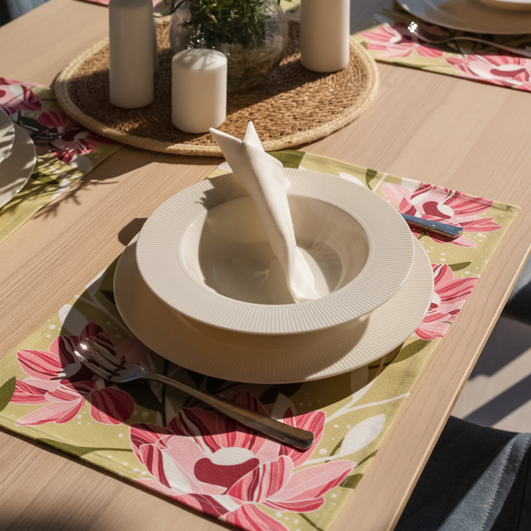 Alisa Textile. Table Linen Set. Placemats. 100% Organic Cotton