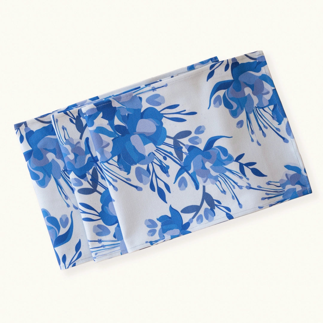Blue Fuchsia Table Runner