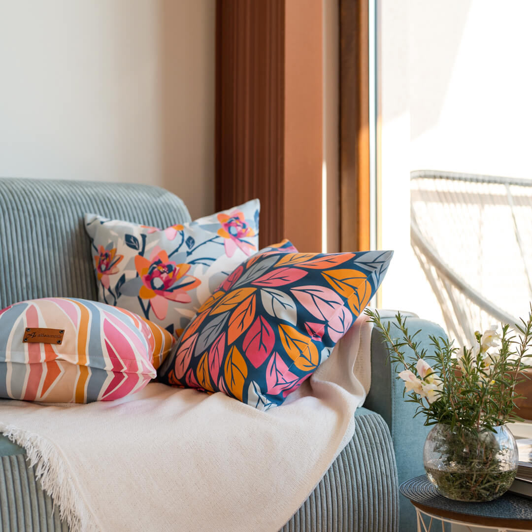 Cotton Candy Fantasy Cushion Cover Set by Alisa Textile. Colourful Cushion Covers made form 100% Organic Cotton