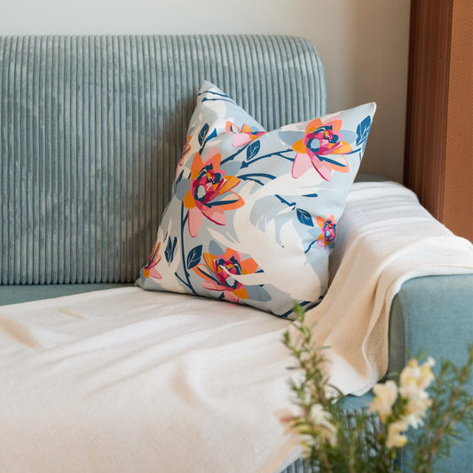 Koi Fantasy Cushion Cover by Alisa Textile. Colourful Cushion Cover made from 100% Organic Cotton.