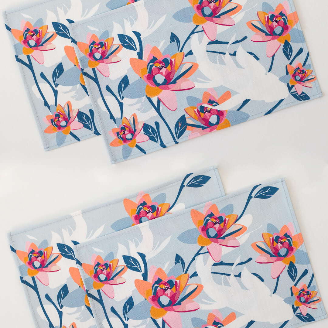 Koi Fantasy Placemats Set of 4 by Alisa Textile.