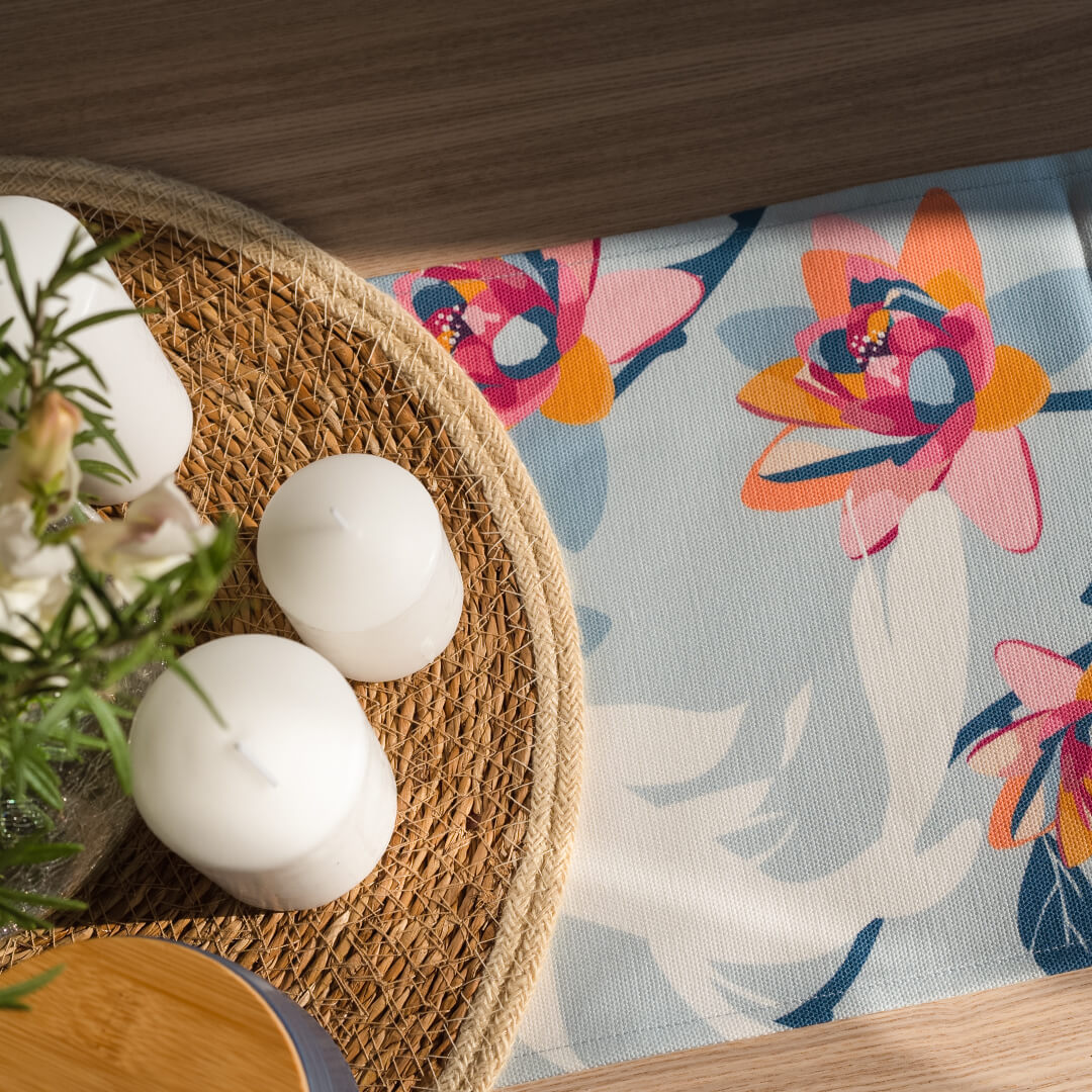 Koi Fantasy Table Runner by Alisa Textile.